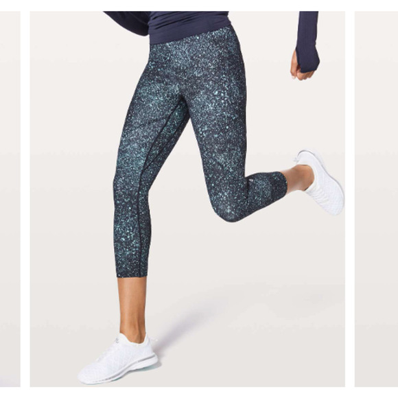 Lululemon Women's Lead The Pack Crop 23" Leggings Mineralize Multi Size 6 EUC - Picture 1 of 14